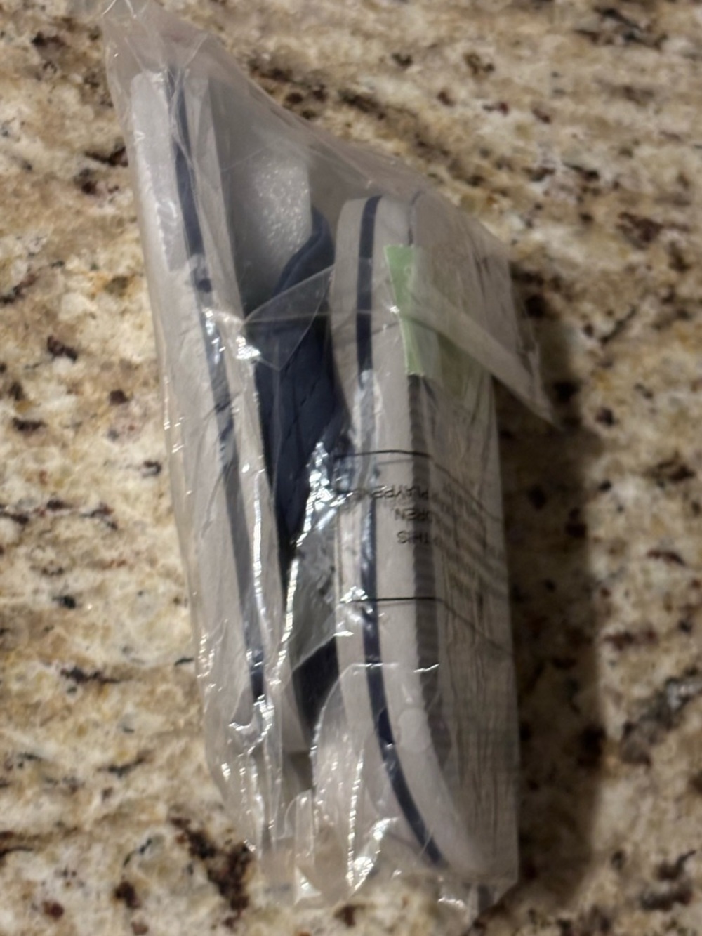 Toddler Navy Shark Print Backstrap Flip Flops - Picture 9 of 11